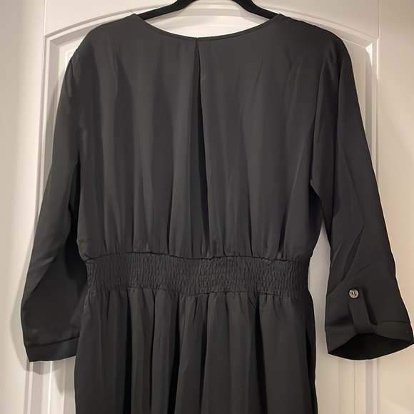 Adorable pantsuit jumper 3/4 sleeve wide leg tortoise shell buttons Sz M 💋🕶 - Picture 5 of 5